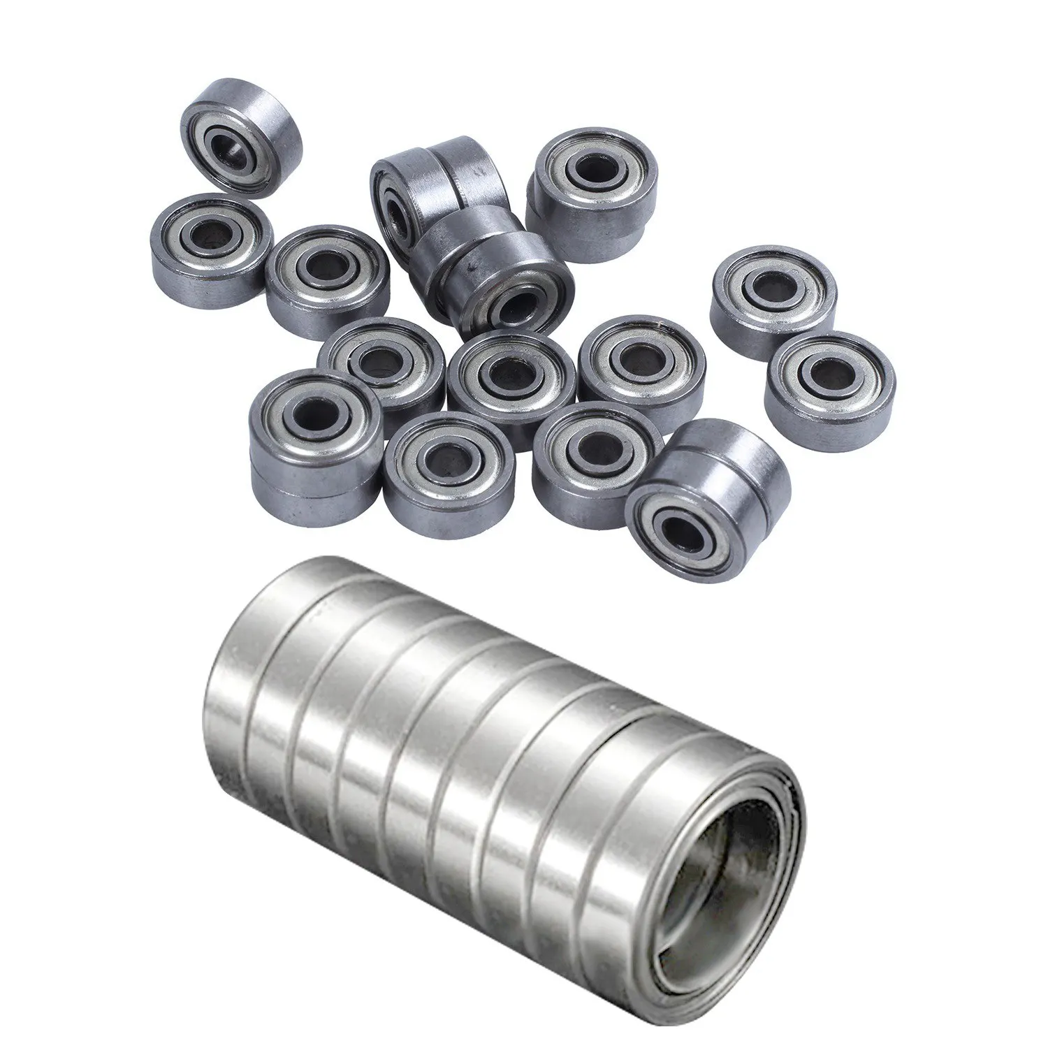 30 Pcs Miniature Sealed Shielded Metric Ball Bearing, 10Pcs 6701 ZZ 12X18X4MM & 20 Pcs 624ZZ 4x13x5mm
30 Pcs Miniature Sealed Shielded Metric Ball Bearing, 10Pcs 6701 ZZ 12X18X4MM & 20 Pcs 624ZZ 4x13x5mm