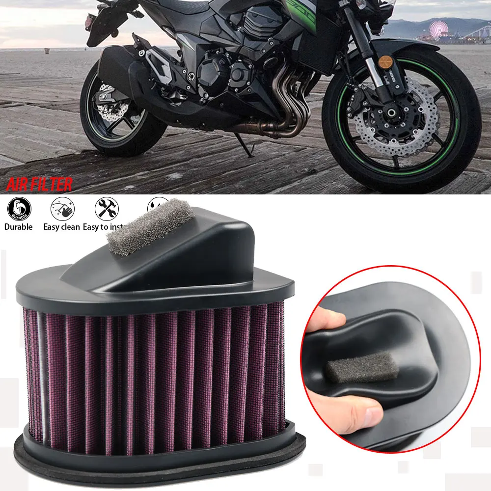 

Air Filter Motorcycle For Kawasaki Z800 Z750 Z1000 ZR800 ZR7 S ZR750 /S /R Air Intake Flow Crankcase Vent Cover Breather Filters