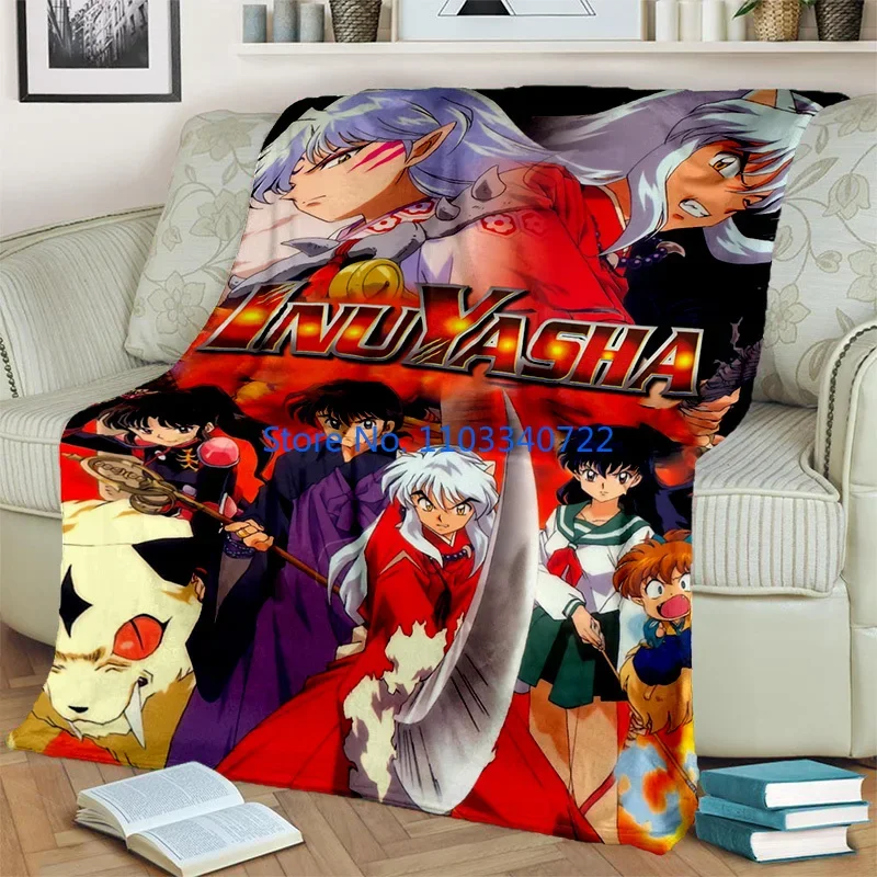 

3D Classics Inuyasha Anime Cartoon Blanket Throw for Bed Sofa Nap Blankets 150x200cm Boy Girl Festival Gift