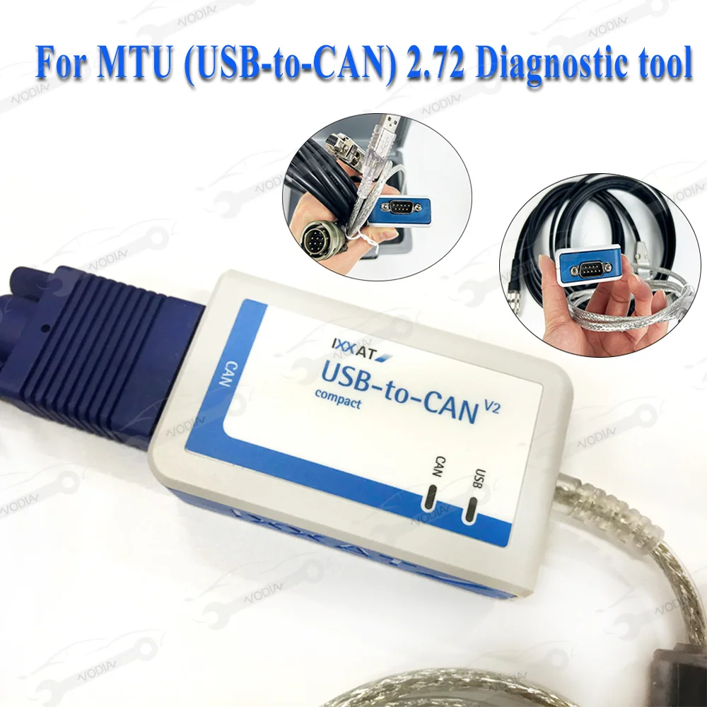 For MTU USB to CAN V2 COMPACT IXXAT Diagnostic Tool 2.72 MDEC ADEC Cable Diesel FOR MTU DiaSys Truck Engine Diagnostic Tool
For MTU USB to CAN V2 COMPACT IXXAT Diagnostic Tool 2.72 MDEC ADEC Cable Diesel FOR MTU DiaSys Truck Engine Diagnostic Tool