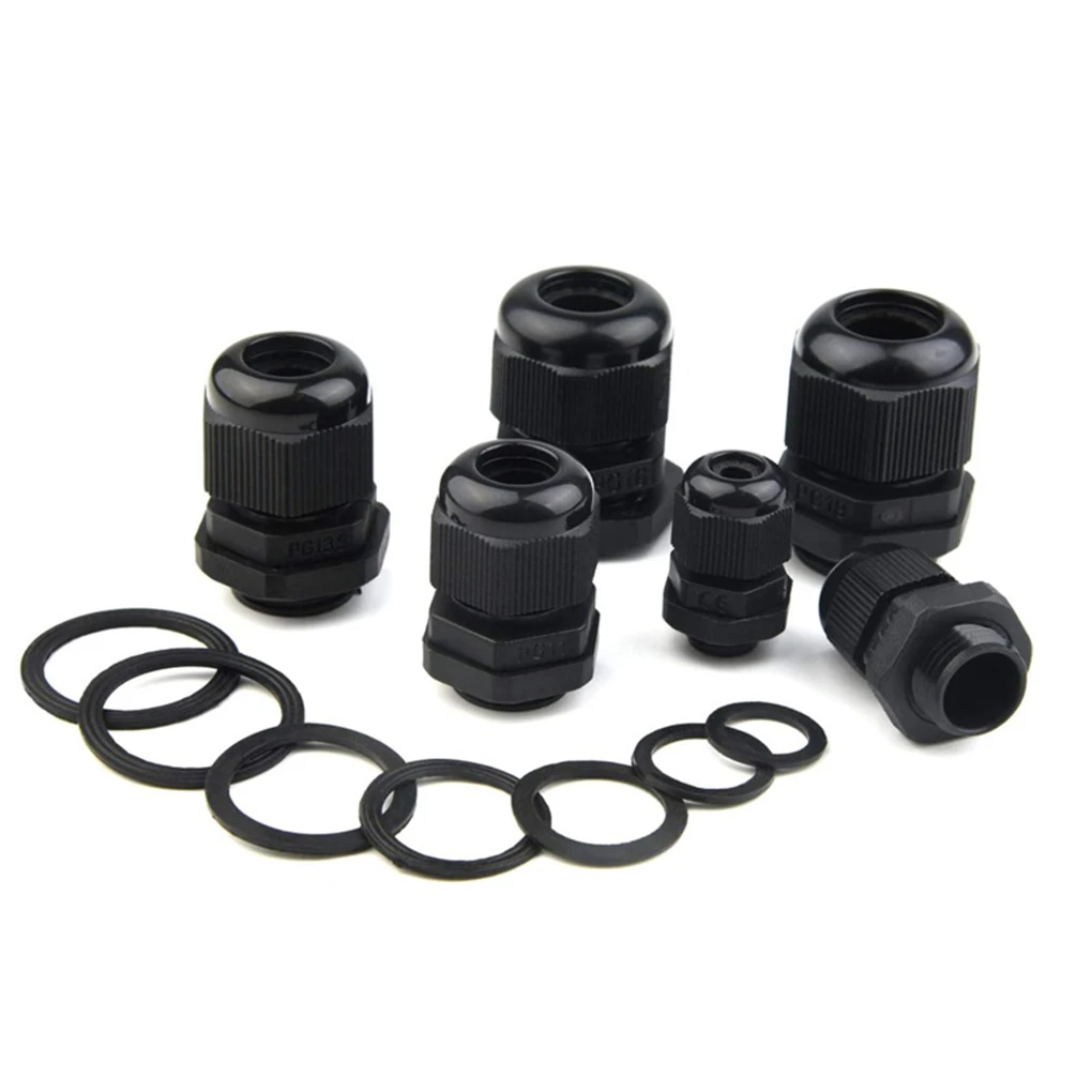 50Pcs Waterproof Cable Gland Nylon Joint For 3-6.5mm Plastic Black Cable Gland PG7 Cable Locking Connector PG7 PG19 PG11
50Pcs Waterproof Cable Gland Nylon Joint For 3-6.5mm Plastic Black Cable Gland PG7 Cable Locking Connector PG7 PG19 PG11
