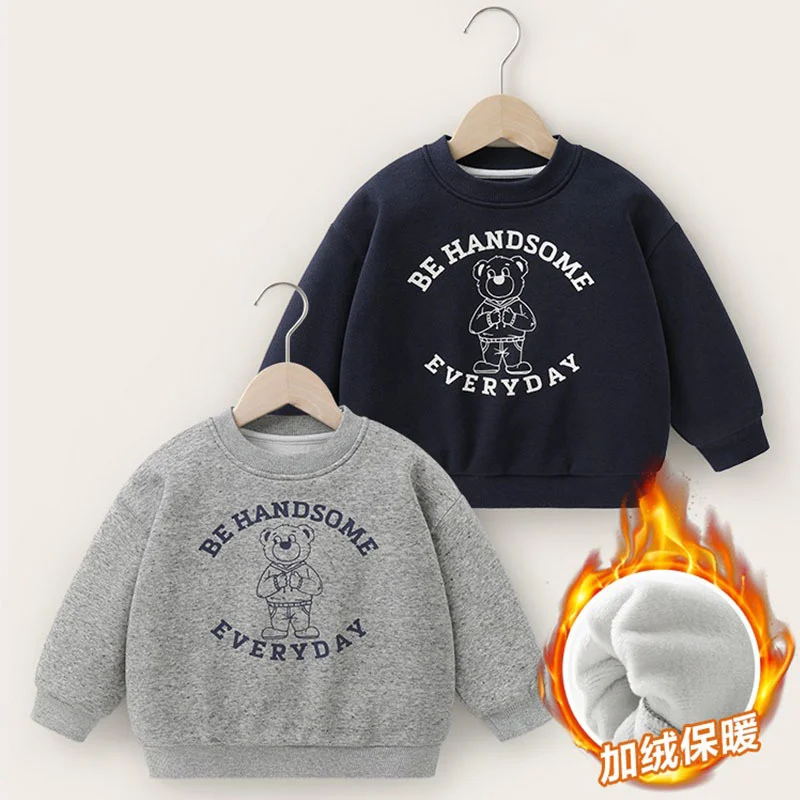 Boys Hoodies Sweatshirts Cotton Tops 2022 Grey Warm Thicken Plus Velvet Winter Autumn Toddler Pullover Baby's Kids Children's Cl
Boys Hoodies Sweatshirts Cotton Tops 2022 Grey Warm Thicken Plus Velvet Winter Autumn Toddler Pullover Baby's Kids Children's Cl