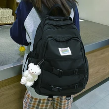New Fashion Women's Backpack for Cute Girls Solid Color Nylon School Bag Large Capacity Travel Rucksack Lady Anti Theft Mochila
New Fashion Women's Backpack for Cute Girls Solid Color Nylon School Bag Large Capacity Travel Rucksack Lady Anti Theft Mochila