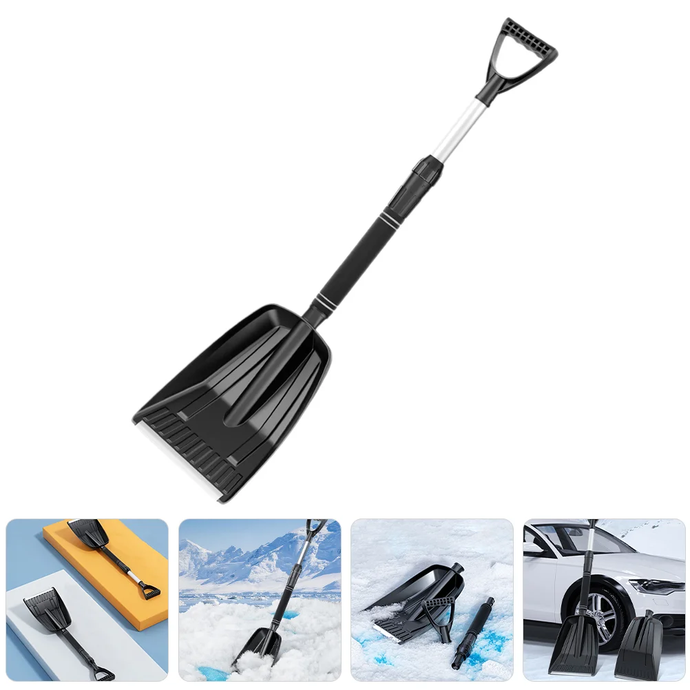 

Retractable Snow Shovel Extendable Folding Snow Sand Mud Removal Tool Wide Ice Scrape Fireplace Stove Sport Utility Cleaner