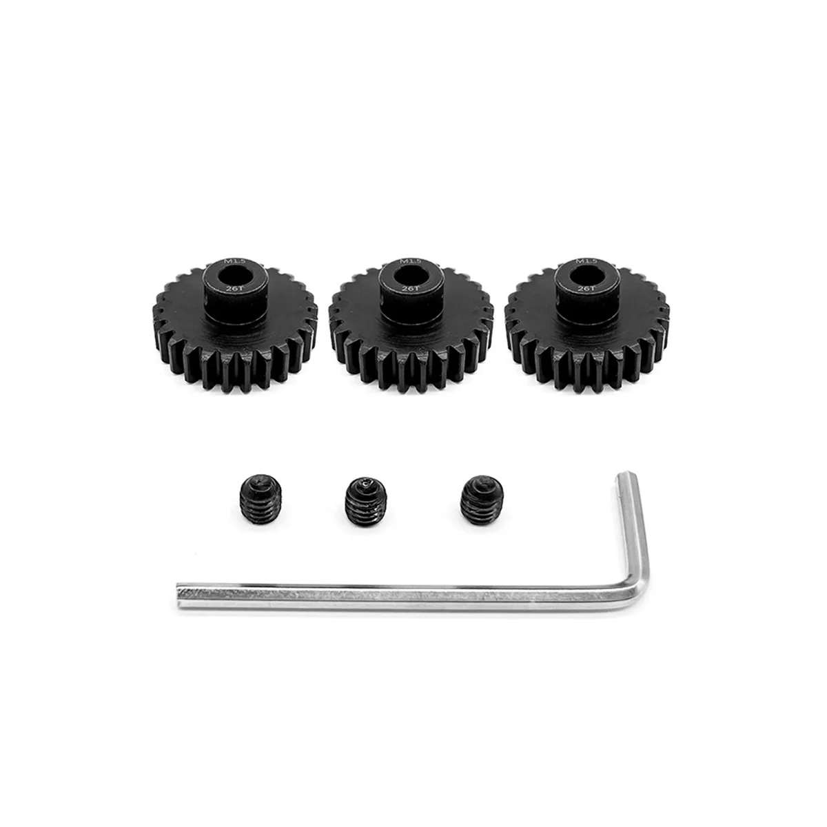 Remote Control Car Gear M1.5 Modulus 8.0 Inner Hole Chrome Steel 11-30T Motor Gear 3 Sets Including M5 Machine Meter,26T
Remote Control Car Gear M1.5 Modulus 8.0 Inner Hole Chrome Steel 11-30T Motor Gear 3 Sets Including M5 Machine Meter,26T