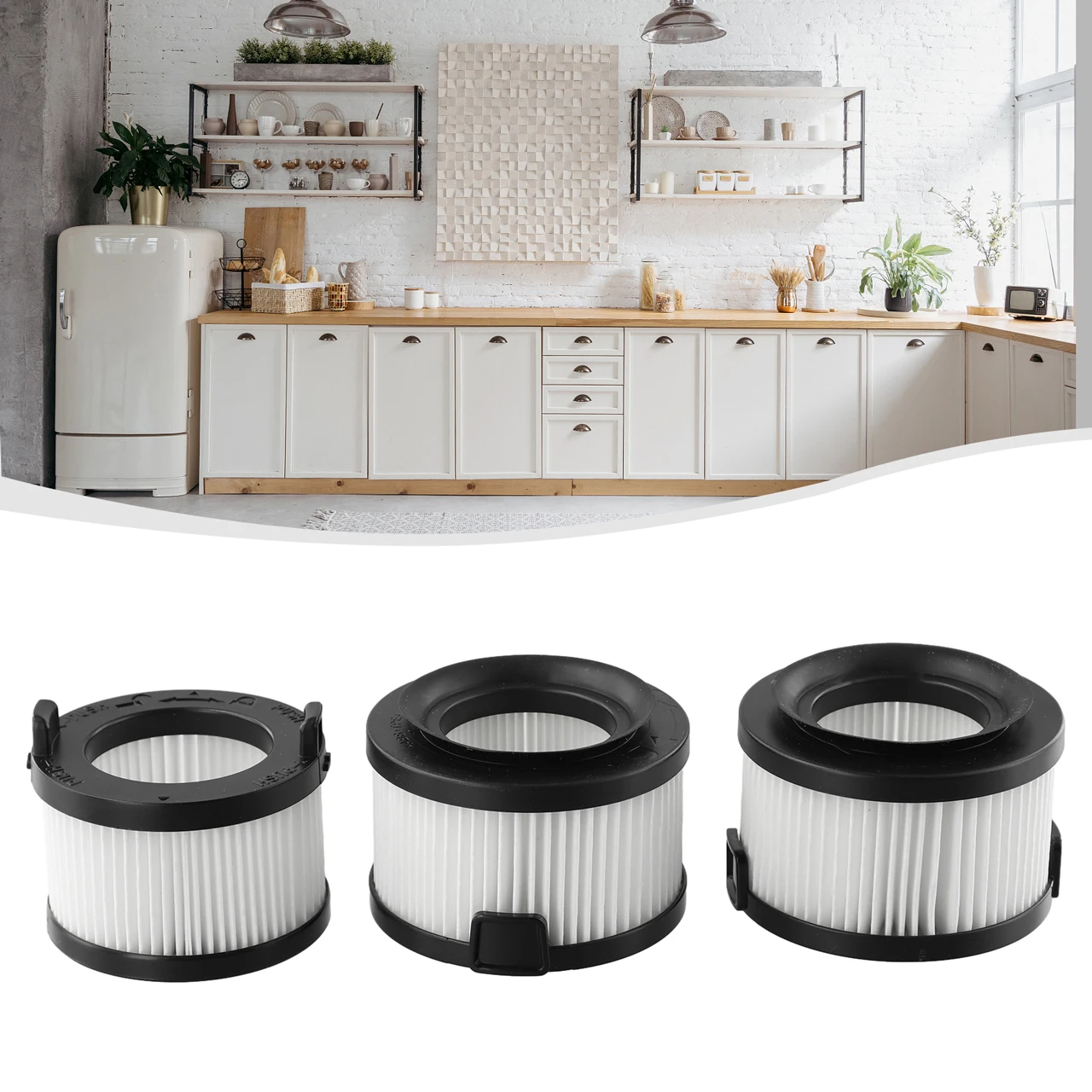 

Vacuum Cleaner Filter Main Filter With 2 Pre-Filters For Levoit VortexIQ 40-RF Filtering Dust Household Tool Accessories