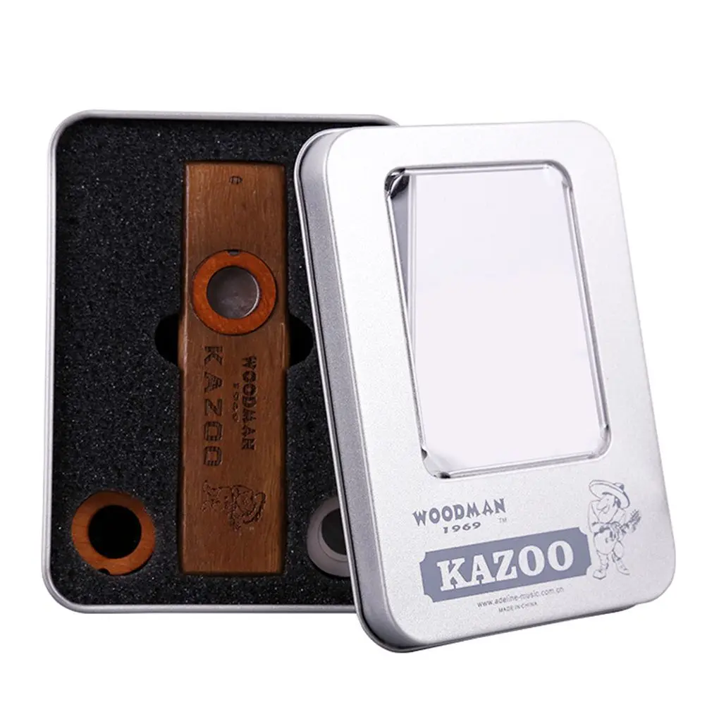 Wooden Kazoo Musical Instrument Ukulele Guitar Partner Wood Harmonica with Metal Box for Music Lover Beginner
Wooden Kazoo Musical Instrument Ukulele Guitar Partner Wood Harmonica with Metal Box for Music Lover Beginner