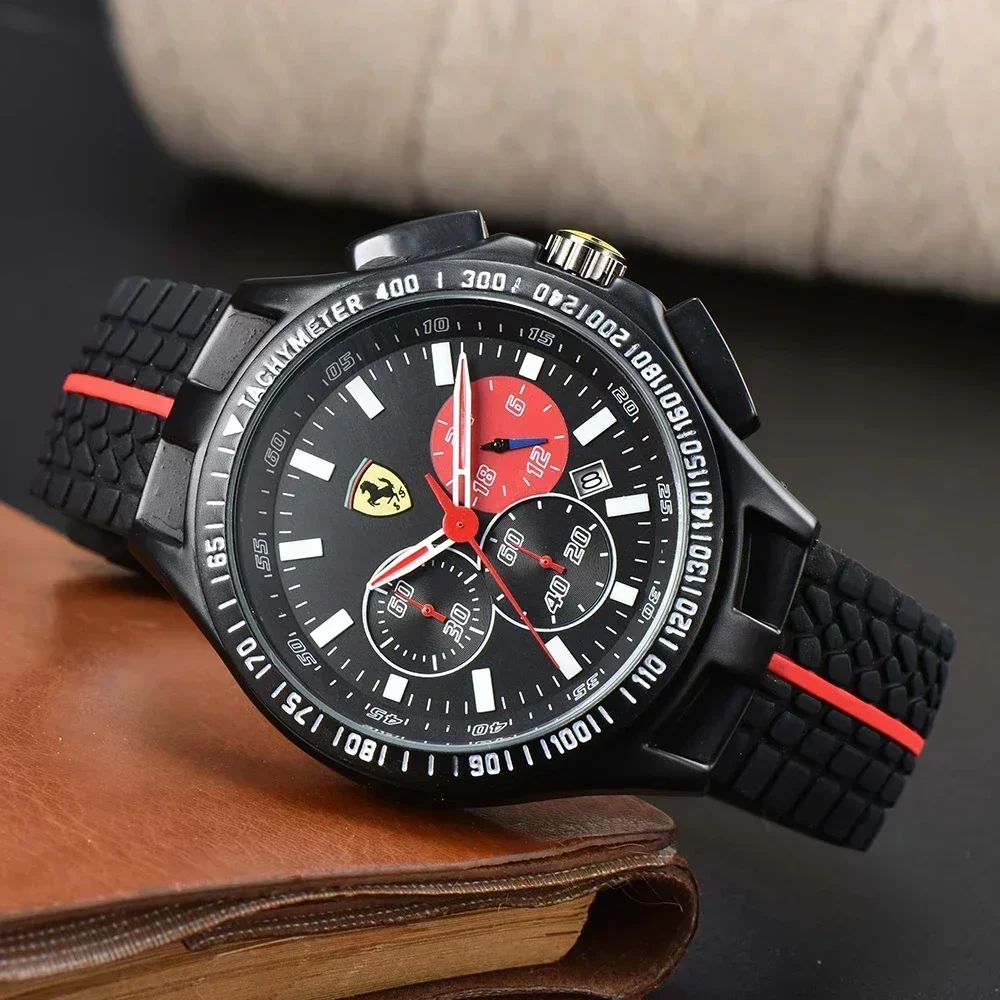 

2024 Luxury AAA Original Brand Watches for Men Rubber Strap Automatic Date Daily Waterproof Fashion Top Male Clocks Sport Design