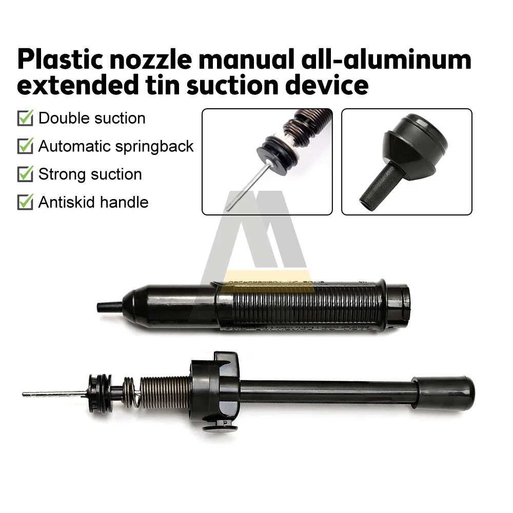Solder Sucker Pen Desoldering Pump Tool Removal Device Aluminum Suction Tin Gun for Electric Soldering Iron Repair Welding Tool
Solder Sucker Pen Desoldering Pump Tool Removal Device Aluminum Suction Tin Gun for Electric Soldering Iron Repair Welding Tool