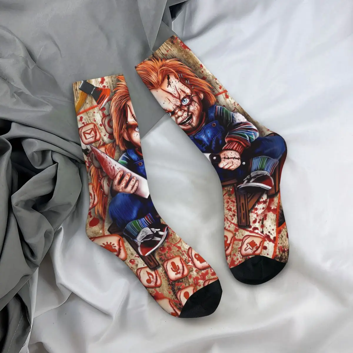 Autumn Winter Cool Unisex Chucky Childs Play Socks Horror Movie Halloween Non-slip Basketball Socks
Autumn Winter Cool Unisex Chucky Childs Play Socks Horror Movie Halloween Non-slip Basketball Socks