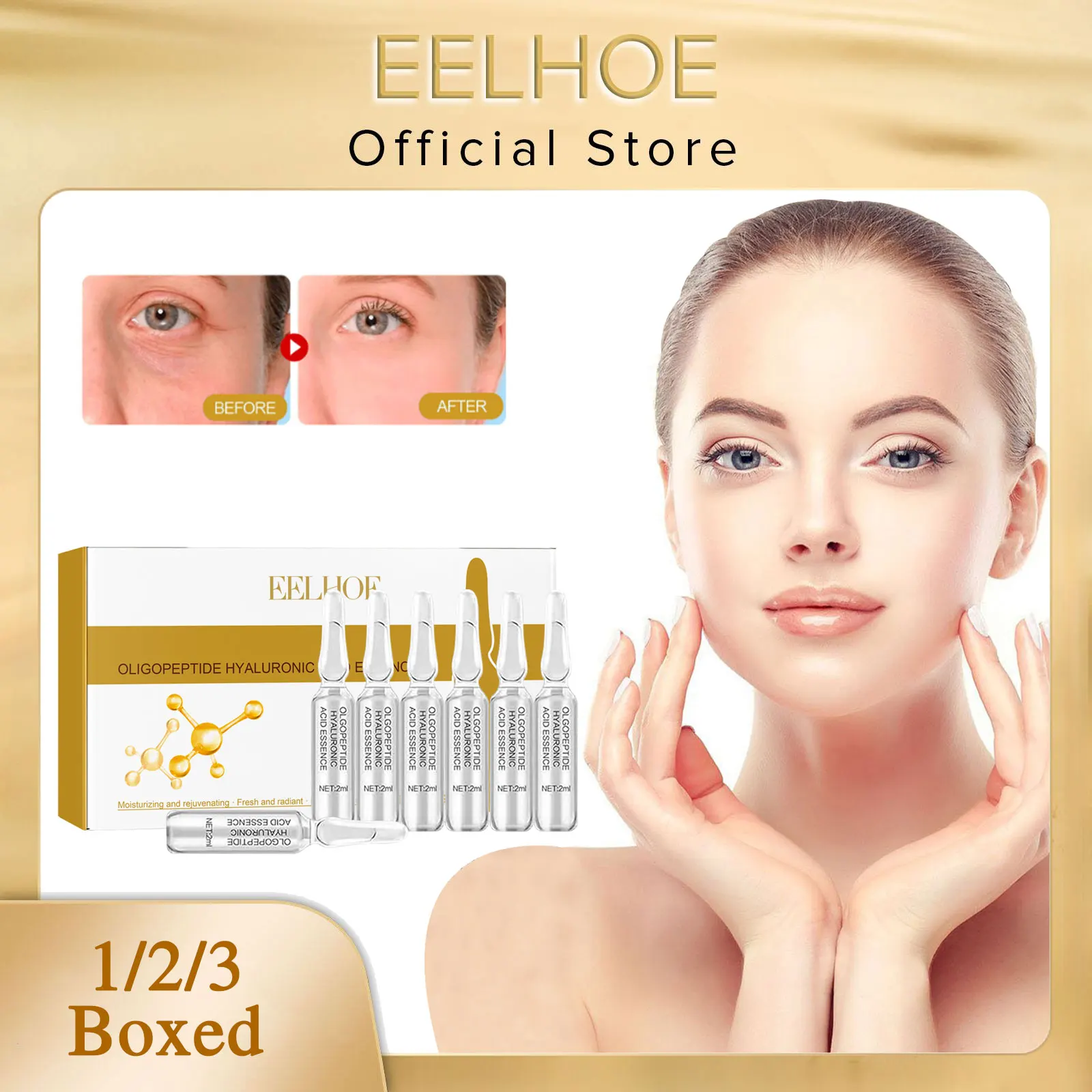 

EELHOE Hyaluronic Acid Serum for Face Anti-Aging Instant Wrinkle Remover Firming Lifting Moisturizing Fade Fine Lines Essence