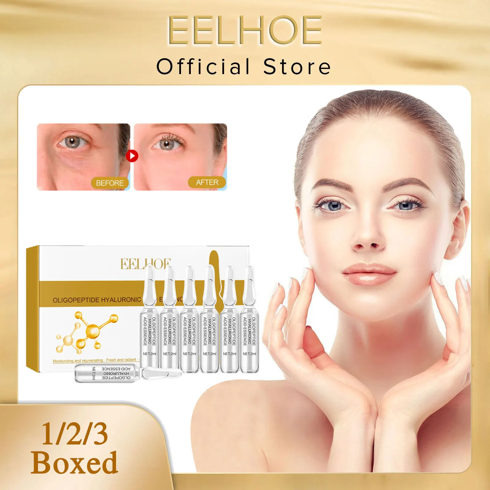 EELHOE Hyaluronic Acid Serum for Face Anti-Aging Instant Wrinkle Remover Firming Lifting Moisturizing Fade Fine Lines Essence
EELHOE Hyaluronic Acid Serum for Face Anti-Aging Instant Wrinkle Remover Firming Lifting Moisturizing Fade Fine Lines Essence