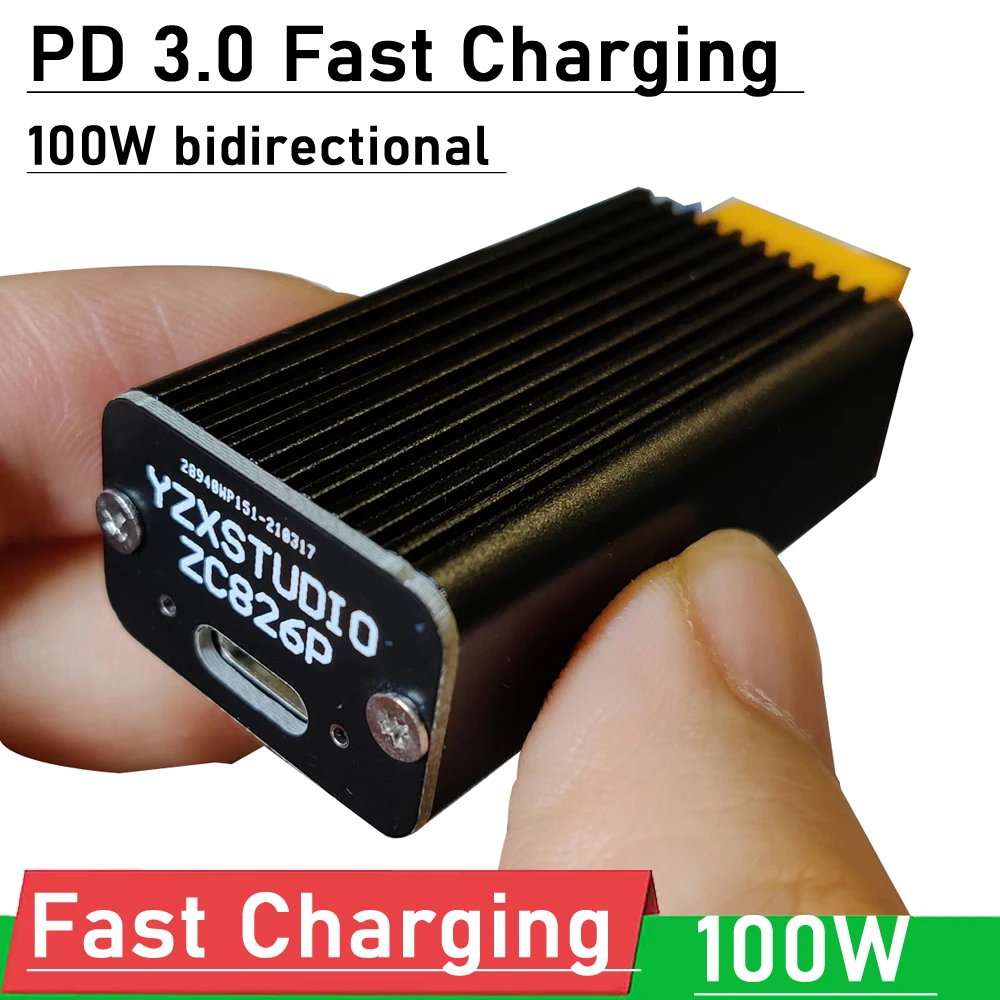 IP2368 100W bidirectional PD 3.0 Fast Charging module buck-boost fast Charge board 4S lithium battery XT60 to type-c EMARK power
IP2368 100W bidirectional PD 3.0 Fast Charging module buck-boost fast Charge board 4S lithium battery XT60 to type-c EMARK power