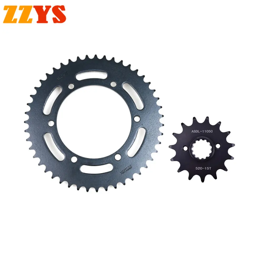 

520 15T 47T 15 47 Tooth Motorcycle Front Rear Sprocket Wheel Gear Cam for Honda NX650M NX650 M N P Dominator RD02 NX 650 1991-94