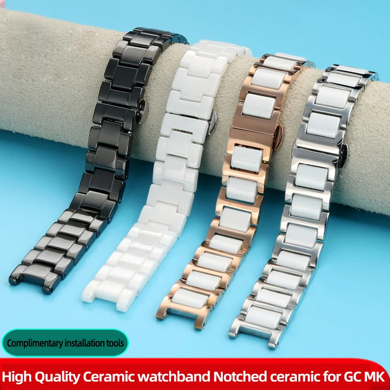 High Quality Ceramic watchband for GC MK watches band Notched ceramic bracelet fashion for Folli Follie 20*11mm 18*10mm 16*8mm
High Quality Ceramic watchband for GC MK watches band Notched ceramic bracelet fashion for Folli Follie 20*11mm 18*10mm 16*8mm