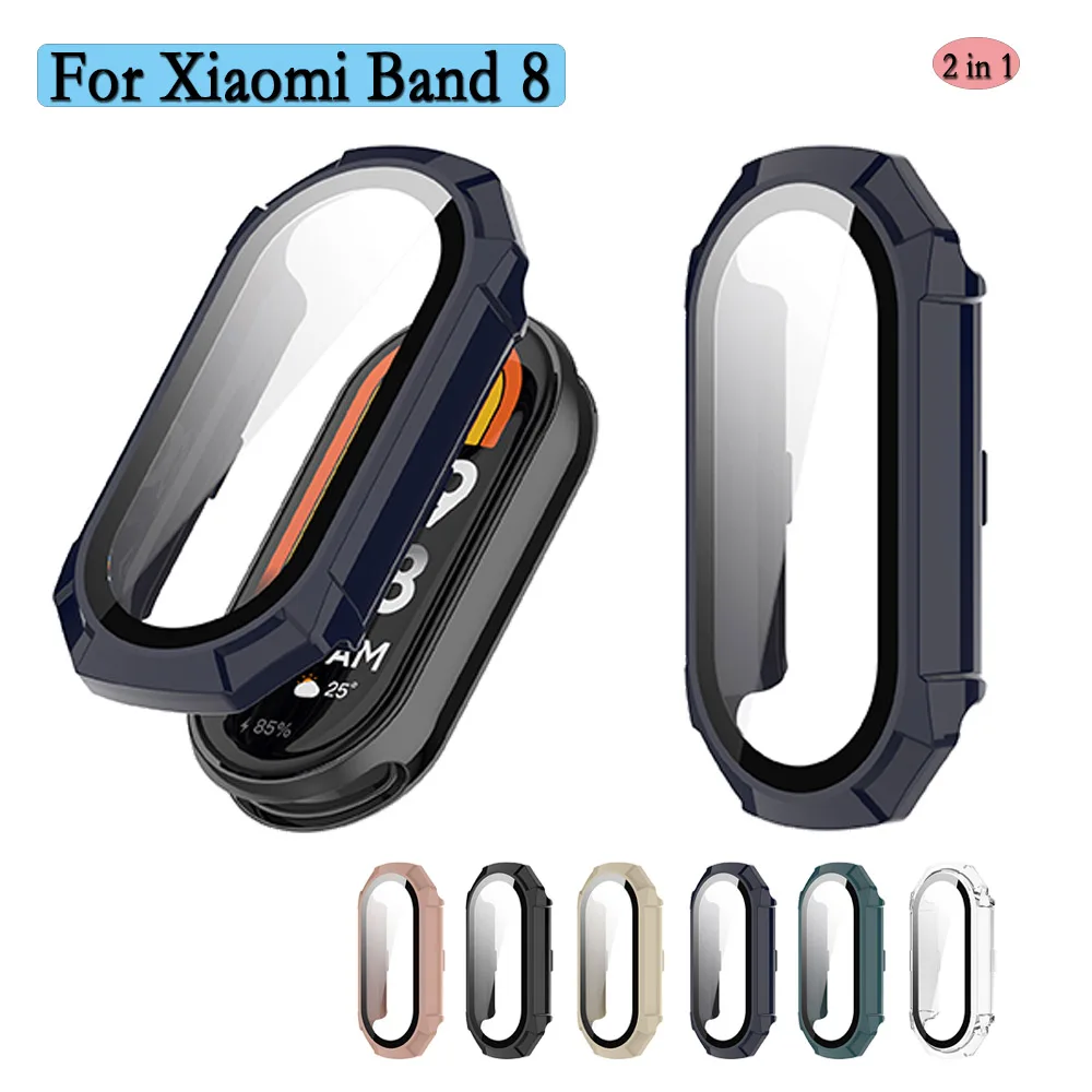Case For Xiaomi Band 8 Full Coverage Bumper PC Hard Case Cover With High-quality Tempered Glass Screen Protector
Case For Xiaomi Band 8 Full Coverage Bumper PC Hard Case Cover With High-quality Tempered Glass Screen Protector