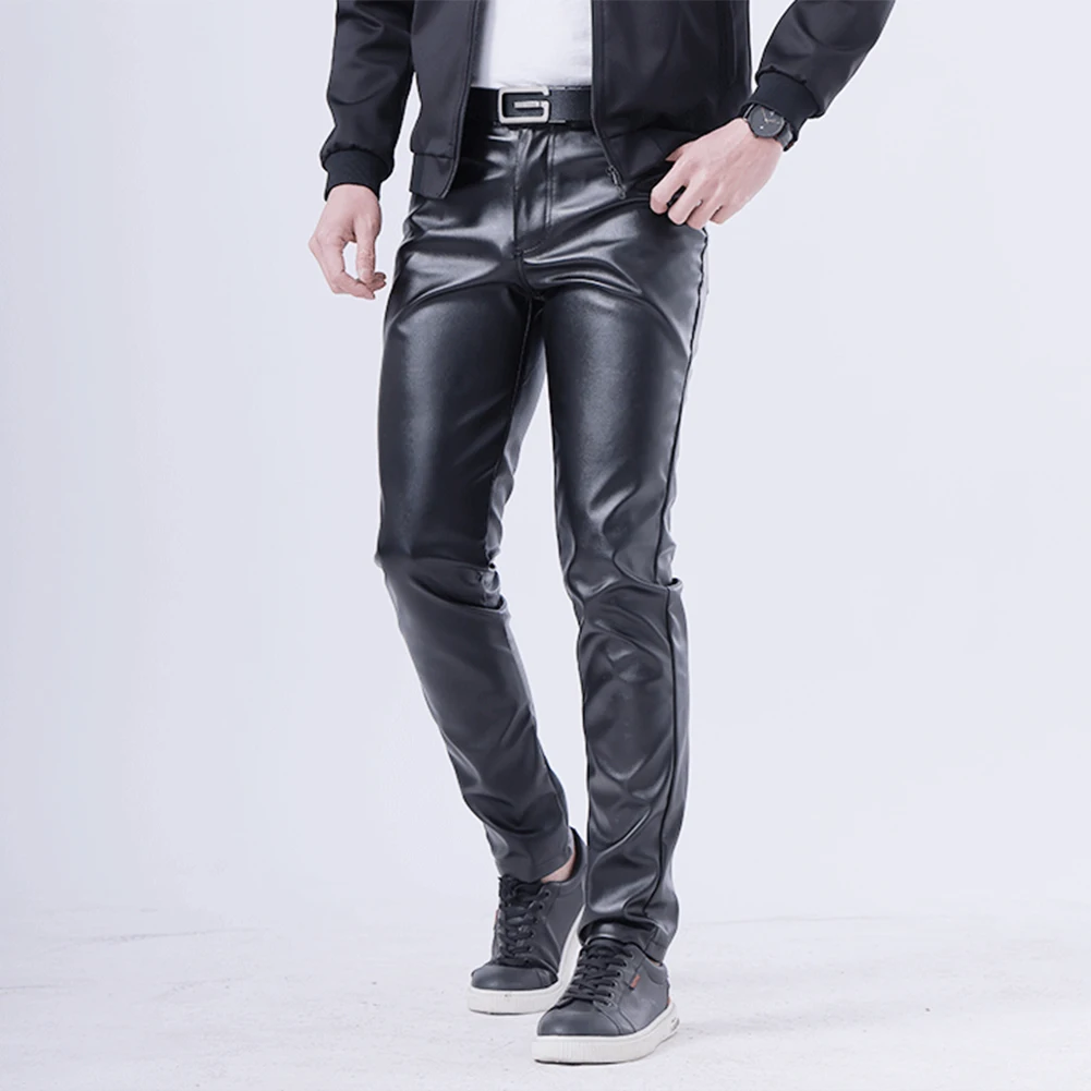 Casual Leather Pants For Men Elastic Fashion PU Leather Trousers Streetwear 2022 Spring Autumn Motorcycle Pants
Casual Leather Pants For Men Elastic Fashion PU Leather Trousers Streetwear 2022 Spring Autumn Motorcycle Pants