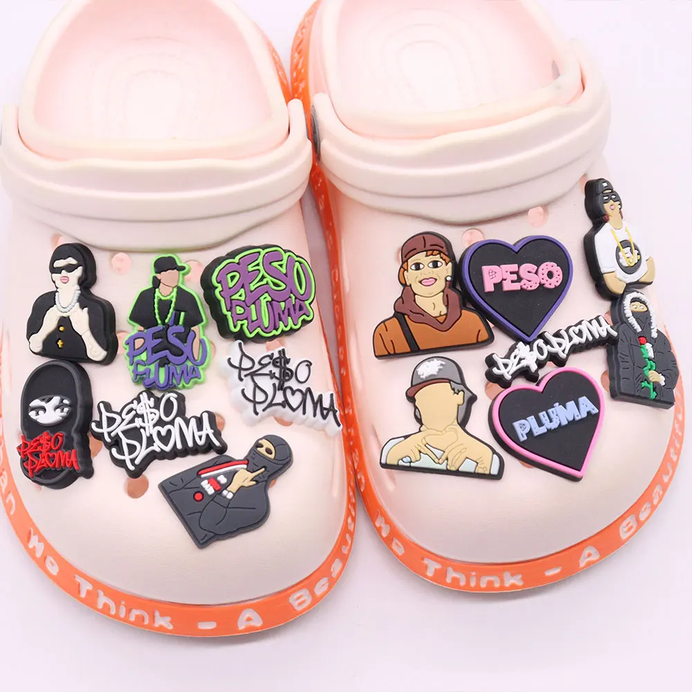 Wholesale 50pcs PVC Shoe Charms Cool Fashion Rock Rap Man Singer Accessories Shoe Buckles Fit Croc Jibz Kids X-mas Gift
Wholesale 50pcs PVC Shoe Charms Cool Fashion Rock Rap Man Singer Accessories Shoe Buckles Fit Croc Jibz Kids X-mas Gift