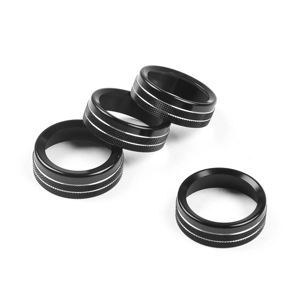 Aluminum 4Pcs Car Air Conditioner Switch Knob Ring Cover Decoration Trim For Jeep Wrangler JL 2018-2021CNC
Aluminum 4Pcs Car Air Conditioner Switch Knob Ring Cover Decoration Trim For Jeep Wrangler JL 2018-2021CNC