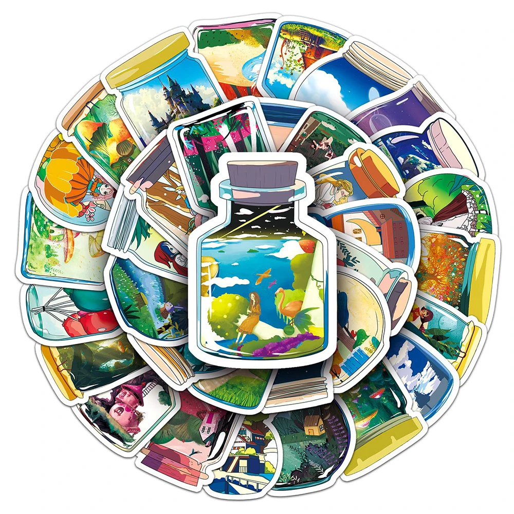 10/30/50PCS Ins Style Bottle World Cartoon Stickers Aesthetic Luggage Skateboard Car Suitcase DIY Graffiti Toy Kids Cute Sticker
10/30/50PCS Ins Style Bottle World Cartoon Stickers Aesthetic Luggage Skateboard Car Suitcase DIY Graffiti Toy Kids Cute Sticker