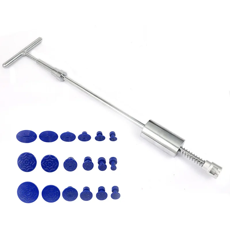 

Car Dent Repair Tool Set Sheet Metal Free T-shaped Pull Rod Puller 50CM Convenient and Labor-saving Repair Drawing Hammer
