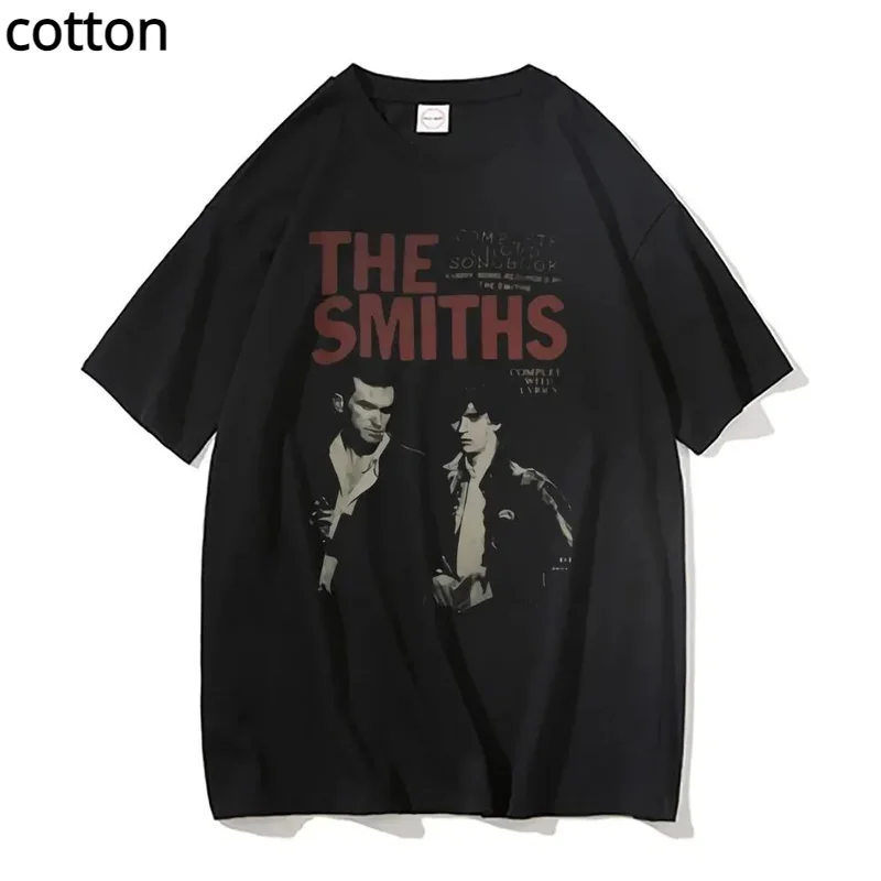 

Футболка The Smiths y2k мужская с винтажным принтом, майка из чистого хлопка, уличная одежда, альтернативная британская рубашка в стиле Харадзюку с рок-группой