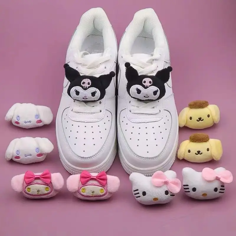 Hello Kitty Cinnamoroll Anime Kawaii Sanrio Plush Shoelace Buckle Cute Cartoon Kuromi My Melody Shoes Accessories Ins Kids Toys
Hello Kitty Cinnamoroll Anime Kawaii Sanrio Plush Shoelace Buckle Cute Cartoon Kuromi My Melody Shoes Accessories Ins Kids Toys