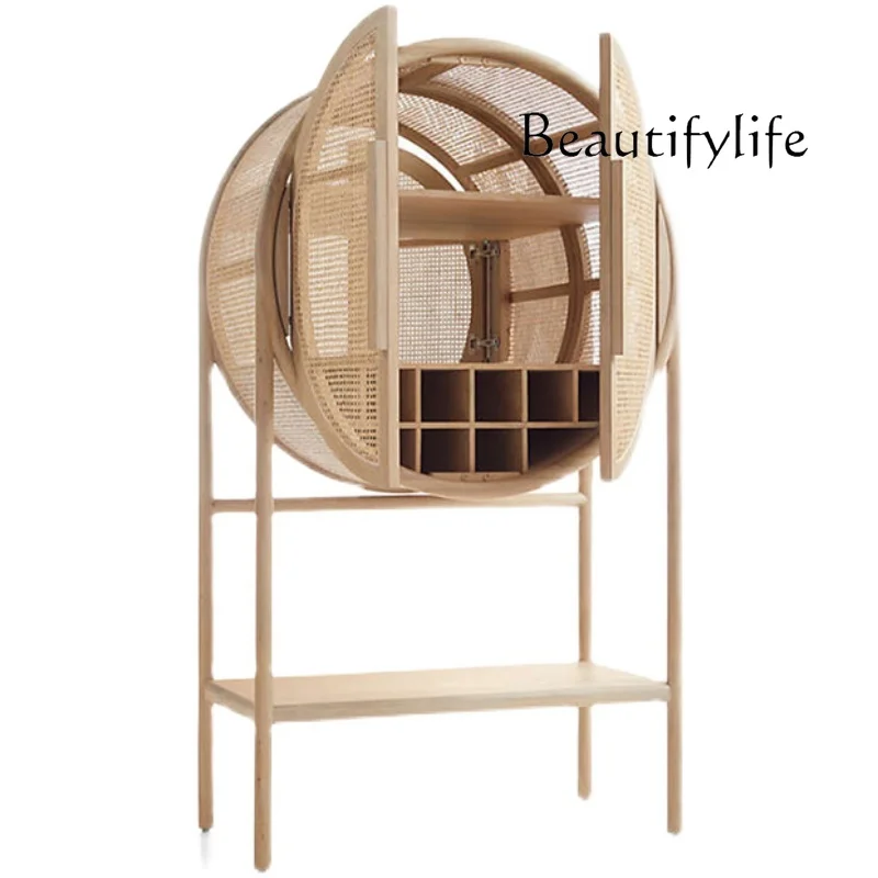 Nordic Light Luxury Solid Wood Sideboard Small Apartment Living Room Vintage Rattan Storage Cabinet Wine Cabinet Designer
Nordic Light Luxury Solid Wood Sideboard Small Apartment Living Room Vintage Rattan Storage Cabinet Wine Cabinet Designer