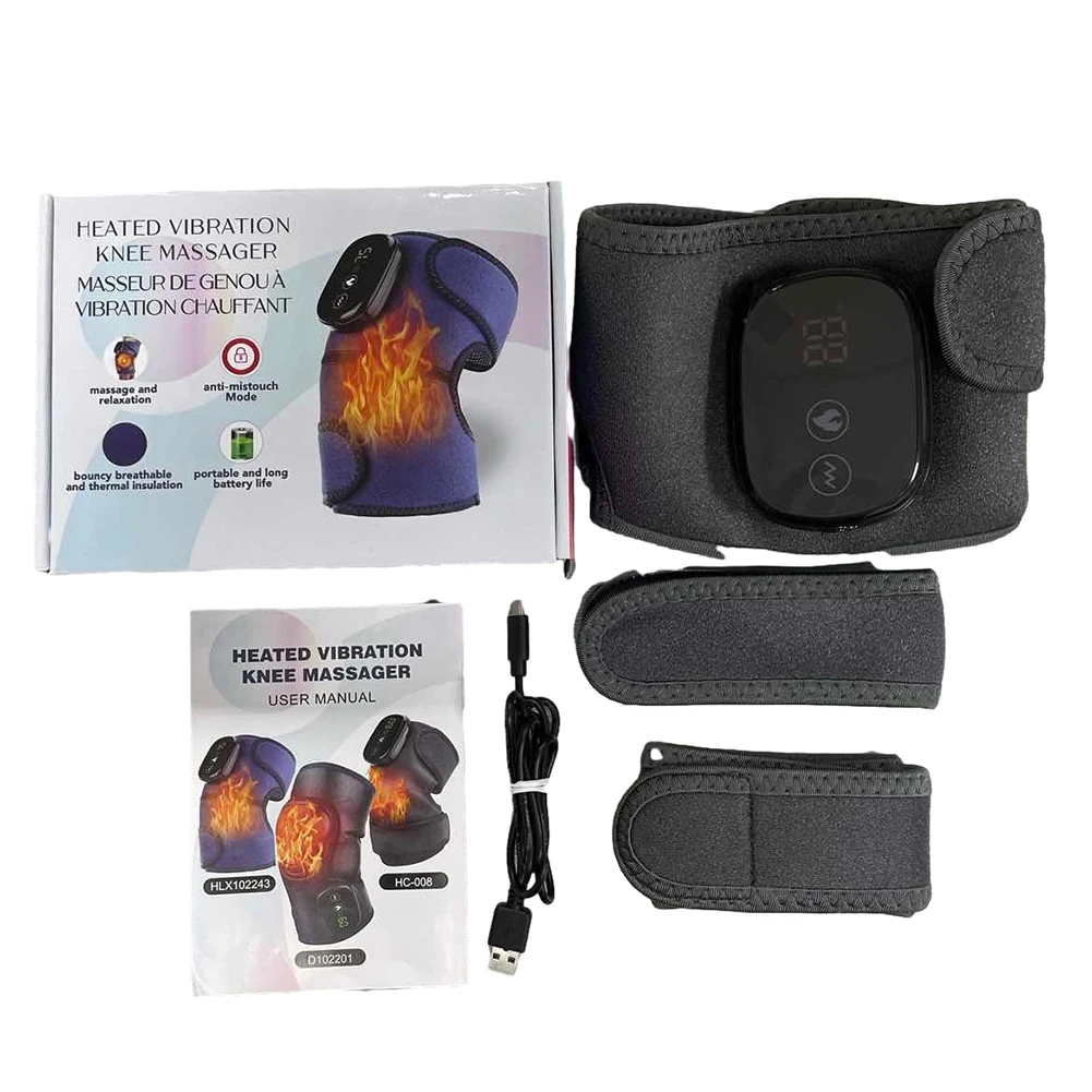 Electric Knee Massager with Heat Knee Heating Pad Vibration Massager 3 Temperature Settings Knee Brace Support for Pain Relief
Electric Knee Massager with Heat Knee Heating Pad Vibration Massager 3 Temperature Settings Knee Brace Support for Pain Relief
