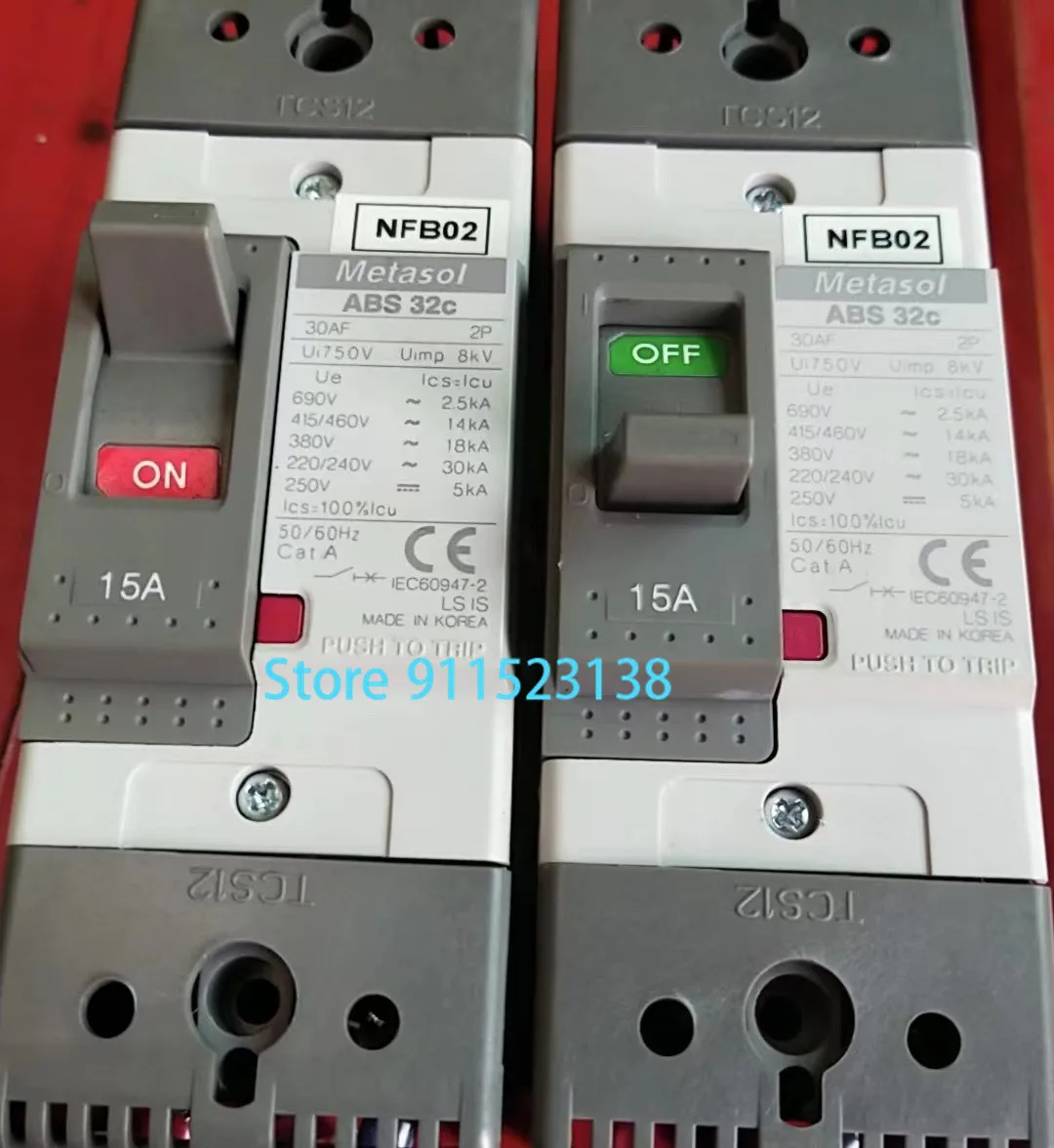 SWF Sunstar Embroidery Machine Genuine Inverter Circuit Breaker Main On Off Switch 15A Metasol ABS 32c
SWF Sunstar Embroidery Machine Genuine Inverter Circuit Breaker Main On Off Switch 15A Metasol ABS 32c