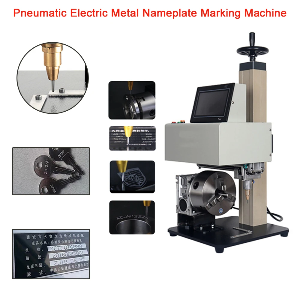 Pneumatic Electric Metal Nameplate Marking Machine Hand-Held Signage Portable Touch-Screen 3axis Lettering Engraving Machine
Pneumatic Electric Metal Nameplate Marking Machine Hand-Held Signage Portable Touch-Screen 3axis Lettering Engraving Machine