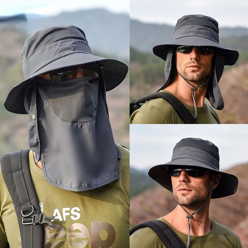 Fisherman's hat male sunshade hat summer outdoor quick-drying sunscreen hat fishing breathable sun hat female mask hat Hot sale
Fisherman's hat male sunshade hat summer outdoor quick-drying sunscreen hat fishing breathable sun hat female mask hat Hot sale