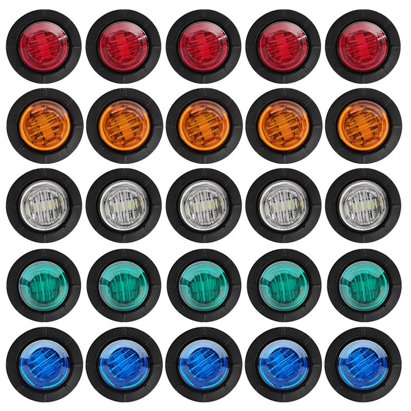 12V/24V 3SMD 3/4" Car Caravan Truck Trailer Side Marker Lights LED Van Bus Clearance Light DRL for Trucks Parts
12V/24V 3SMD 3/4" Car Caravan Truck Trailer Side Marker Lights LED Van Bus Clearance Light DRL for Trucks Parts