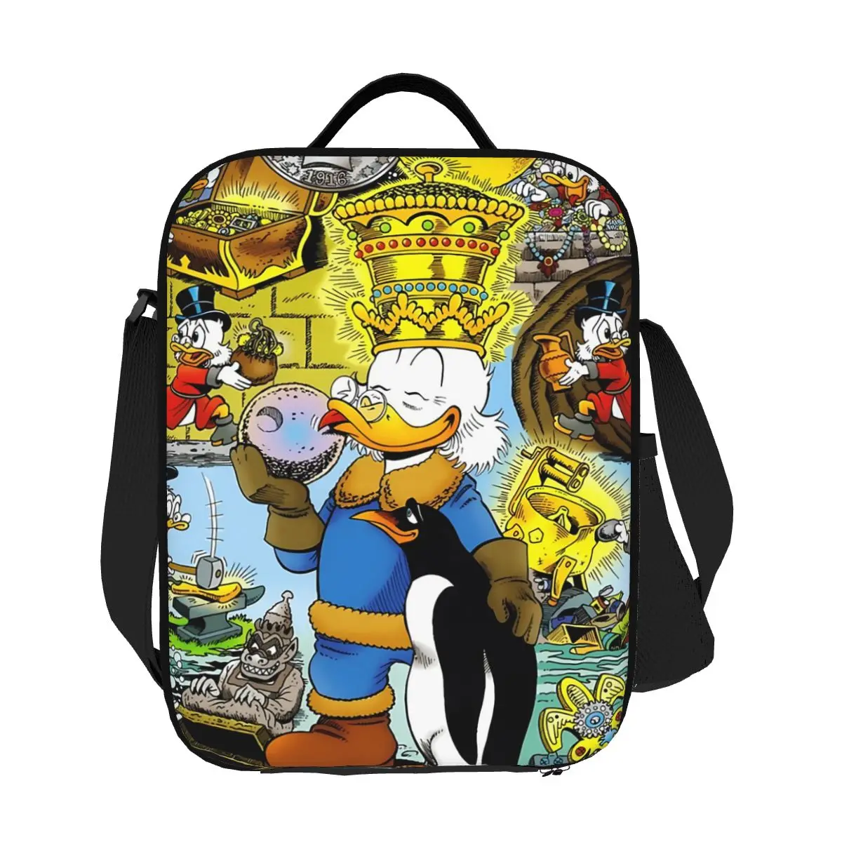 Custom Comics Scrooge McDuck Lunch Bag Women Donald Duck Warm Cooler Insulated Lunch Boxes for Children School
Custom Comics Scrooge McDuck Lunch Bag Women Donald Duck Warm Cooler Insulated Lunch Boxes for Children School