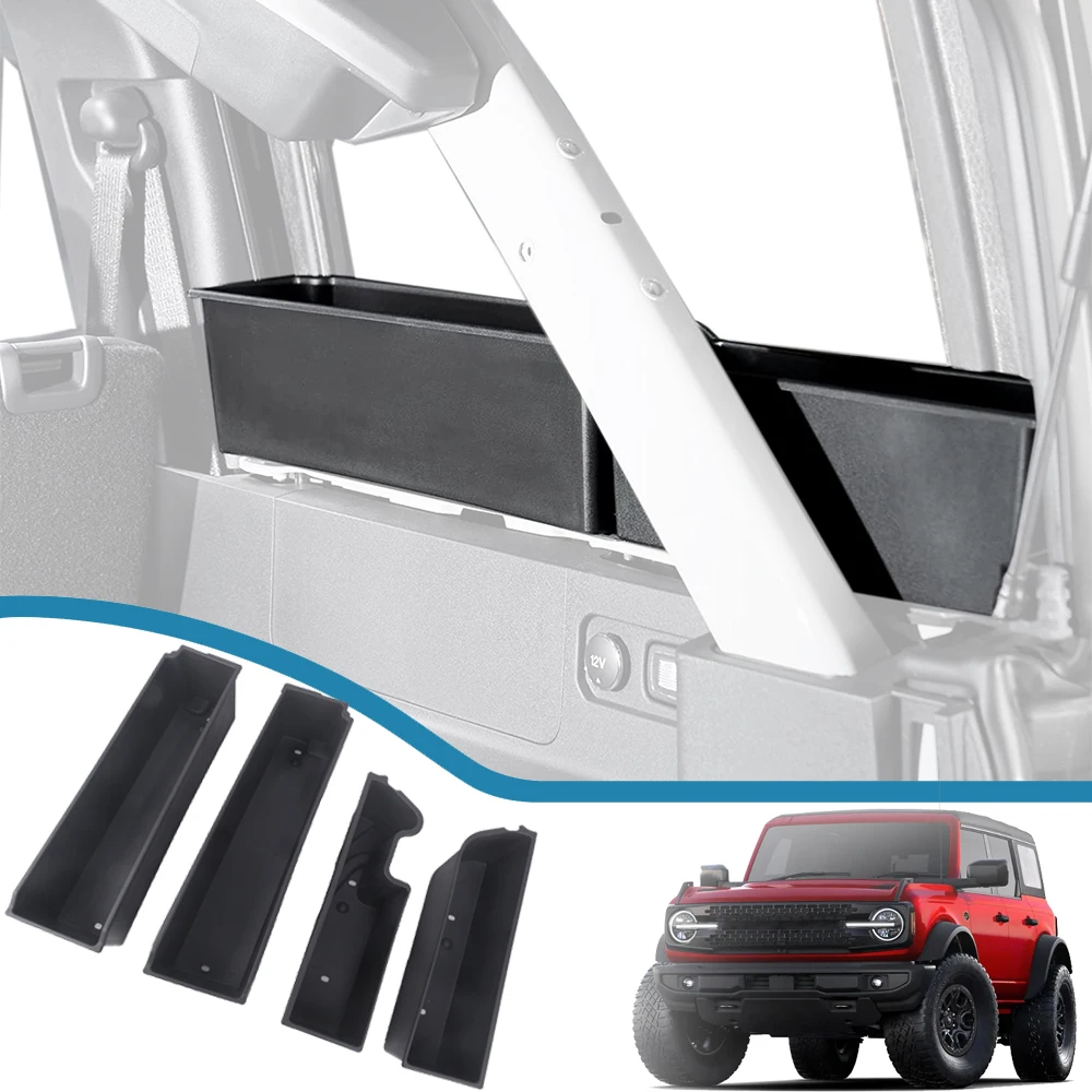 Car Rear Trunk Side Storage Box Organizer Container Tray for Ford Bronco 4 Doors 2021-2024 Stowing Tidying Interior Accessories
Car Rear Trunk Side Storage Box Organizer Container Tray for Ford Bronco 4 Doors 2021-2024 Stowing Tidying Interior Accessories