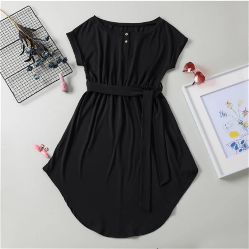 2023 Summer Women's Fashion Button Round Neck Short Sleeves Dress Casual Simple Lace-Up Splicing Solid Color Knee-Length Dress
2023 Summer Women's Fashion Button Round Neck Short Sleeves Dress Casual Simple Lace-Up Splicing Solid Color Knee-Length Dress