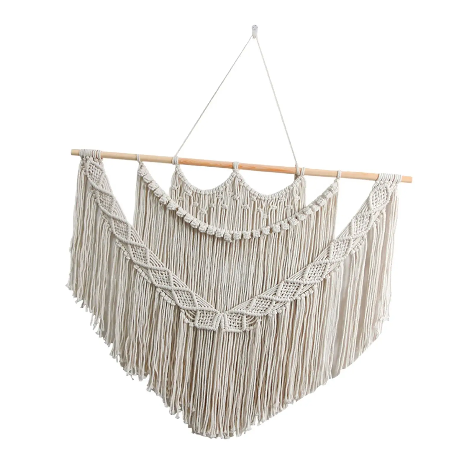 Artisan Macrame Wall Tapestry - Handwoven Boho Decor 4 S96c5f619c3284b8890b37ed1ed25c30fN
