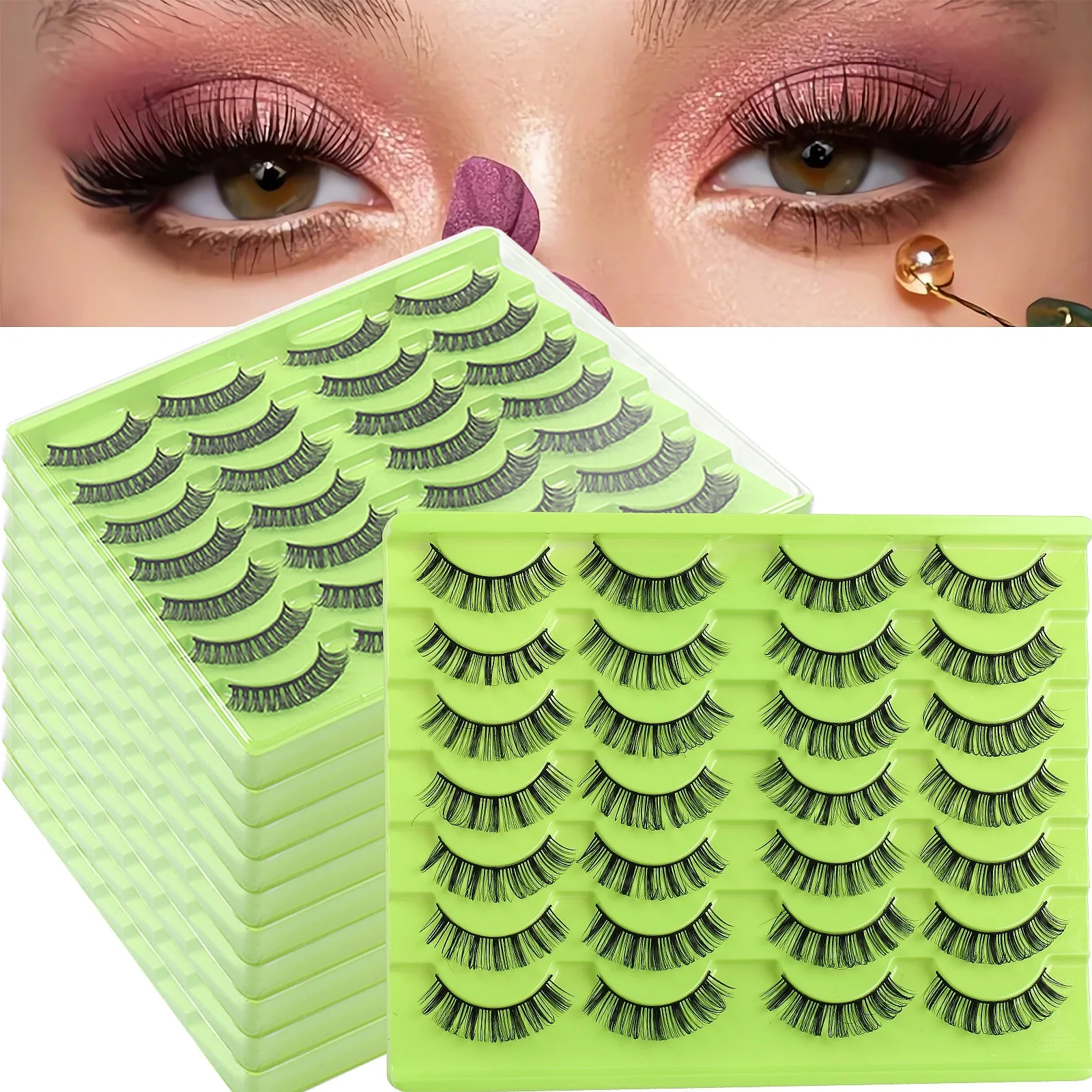 Thick Natural Fluffy Faux Mink Eyelashes DD Curl Russian Strip Lashes Extensions Soft Light Wispy Eyelash
Thick Natural Fluffy Faux Mink Eyelashes DD Curl Russian Strip Lashes Extensions Soft Light Wispy Eyelash