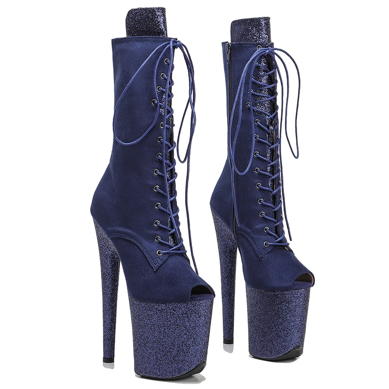 Leecabe 20CM/8Inch Suede Upper Platform lady fashion ankle boots Open Toe party High Heels Pole Dance boot 
Leecabe 20CM/8Inch Suede Upper Platform lady fashion ankle boots Open Toe party High Heels Pole Dance boot