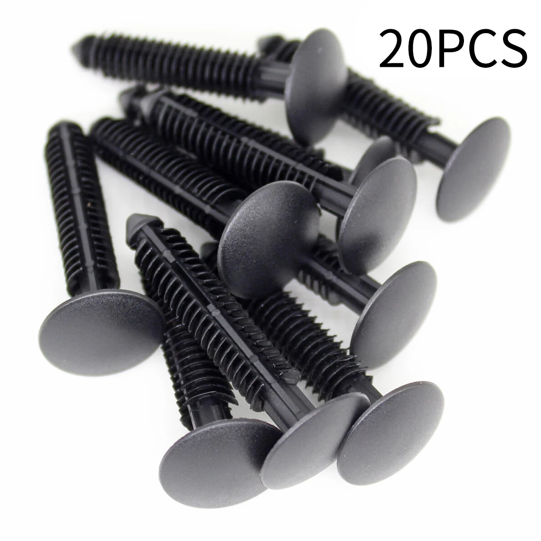

W710532-S300 20Pcs Black Plastic Rocker Molding Clip Retainer Fastener Fit for Ford Mustang 2005-2007 2008 2009 2010 2011 2012