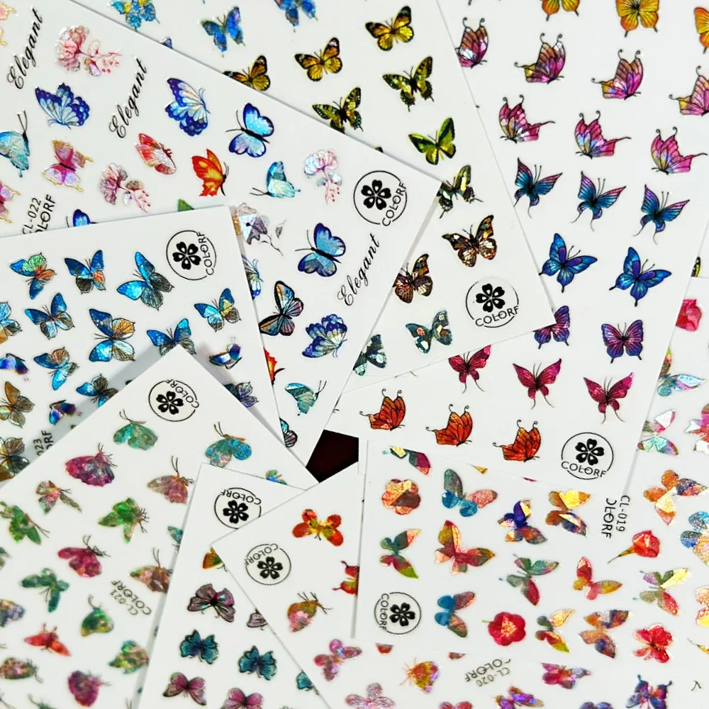 1 sheet Fashion Colorful Butterfly Patterns 3D Nail Art Stickers for Manicure fashion Design DIY Happy Accessories
1 sheet Fashion Colorful Butterfly Patterns 3D Nail Art Stickers for Manicure fashion Design DIY Happy Accessories