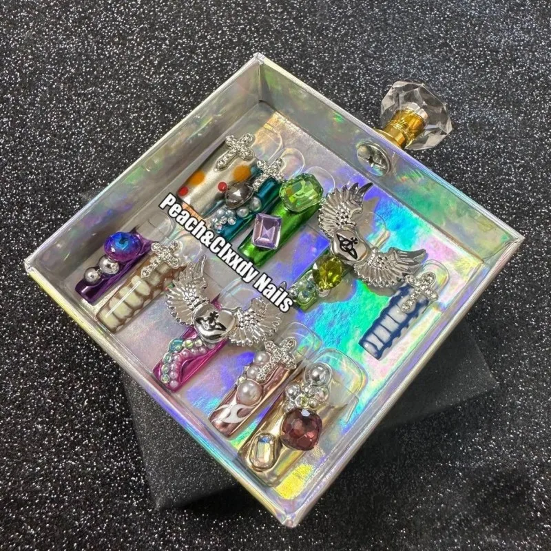 Original Diy Y2k Cross Pearl&Diamond Handmade Customized Phototherapy Middle Length Nails Full Cover Nail Tips
Original Diy Y2k Cross Pearl&Diamond Handmade Customized Phototherapy Middle Length Nails Full Cover Nail Tips