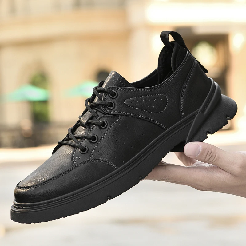 Men's Shoes lace up Casual genuine Leather oxfords Shoes All-match Waterproof Non-slip cow Leather Sneakers men shoes
Men's Shoes lace up Casual genuine Leather oxfords Shoes All-match Waterproof Non-slip cow Leather Sneakers men shoes