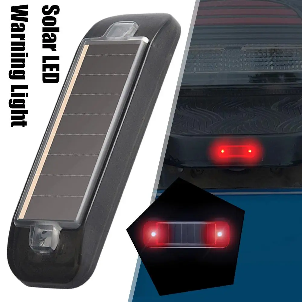 

Flashing Dummy Mini LED Solar Power Car Warning Light Anti-Theft Alarm Caution Wireless Lamp Simulated Night Security K0P3