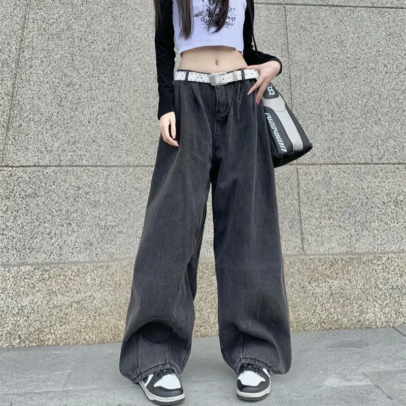 American Loose High Waist Jeans Pants Women Autumn And Winter High Street Ins Fashion Loose Straight Trousers Wide Leg Pants
American Loose High Waist Jeans Pants Women Autumn And Winter High Street Ins Fashion Loose Straight Trousers Wide Leg Pants
