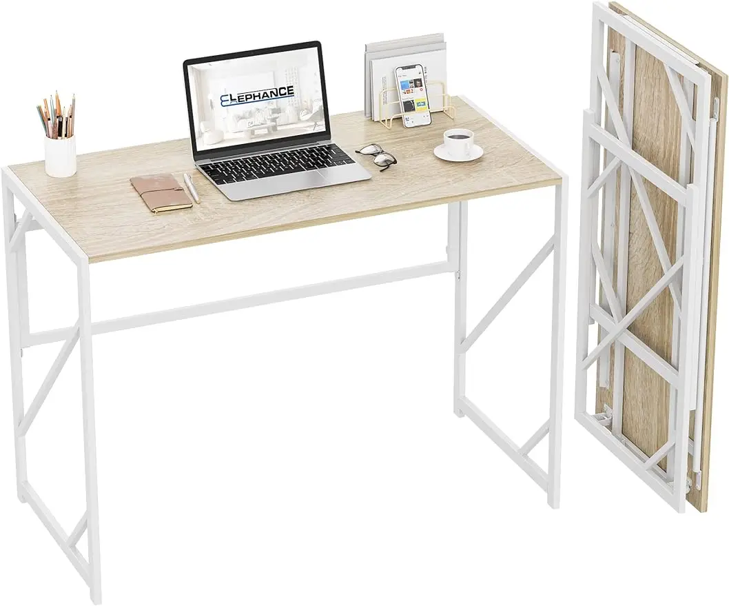Folding Desk Writing Computer Desk for Home Office, No-Assembly Study Office Desk Foldable Table for Small Spaces
Folding Desk Writing Computer Desk for Home Office, No-Assembly Study Office Desk Foldable Table for Small Spaces