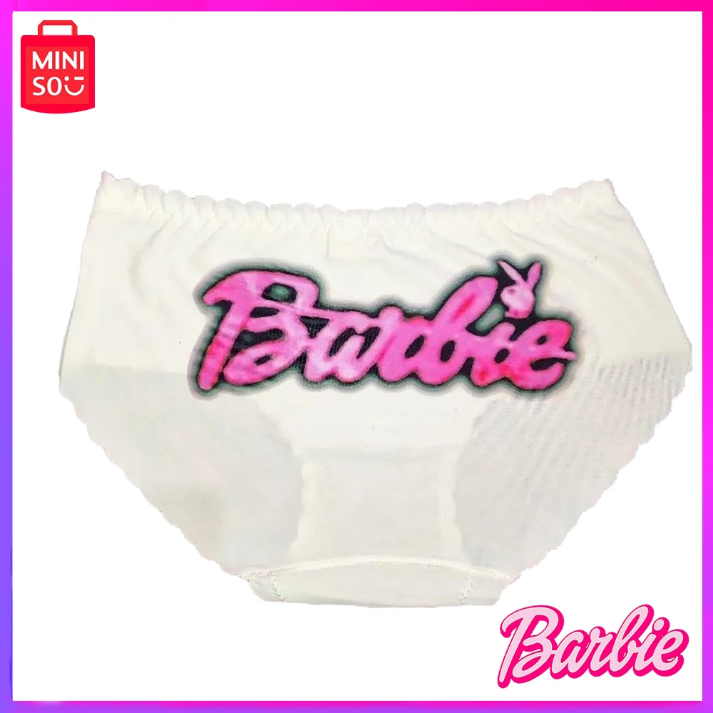 Miniso Barbie Pink Original Design Alphabet Print Ice Silk Cotton Crotch Low Waist Triangle Briefs for Girl Christmas Gift
Miniso Barbie Pink Original Design Alphabet Print Ice Silk Cotton Crotch Low Waist Triangle Briefs for Girl Christmas Gift