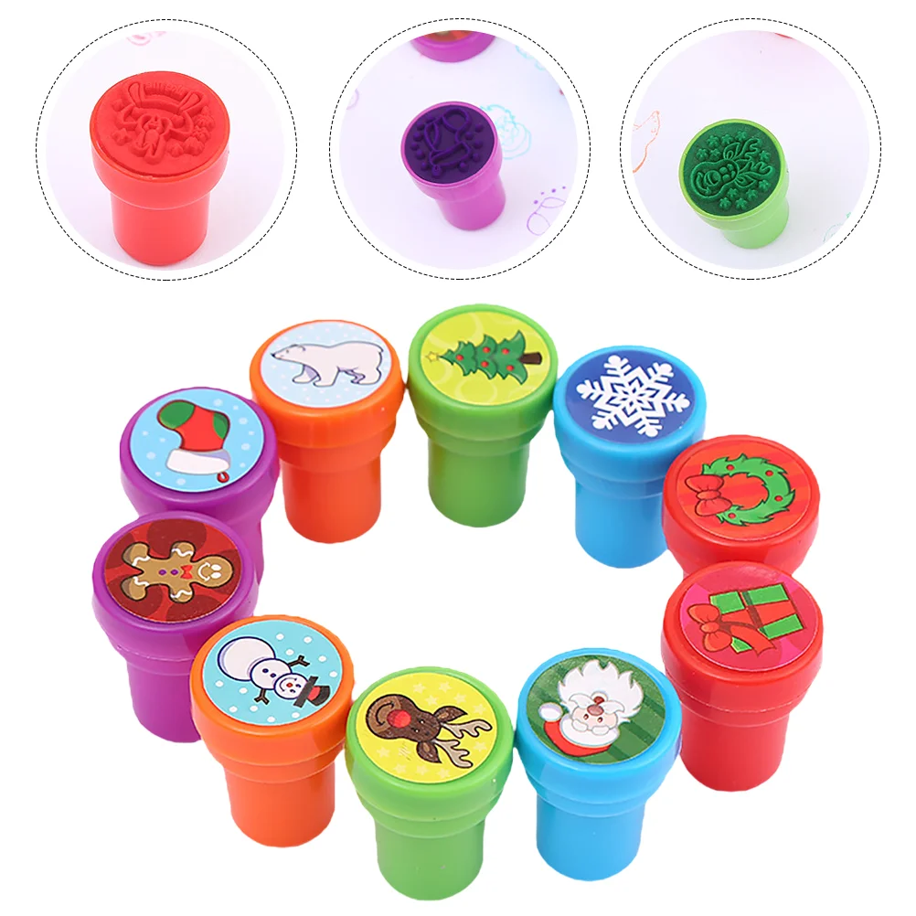 10 Pcs Prize Children's Stamp Student Kids Stampers Christmas Toy Plastic Painting
10 Pcs Prize Children's Stamp Student Kids Stampers Christmas Toy Plastic Painting