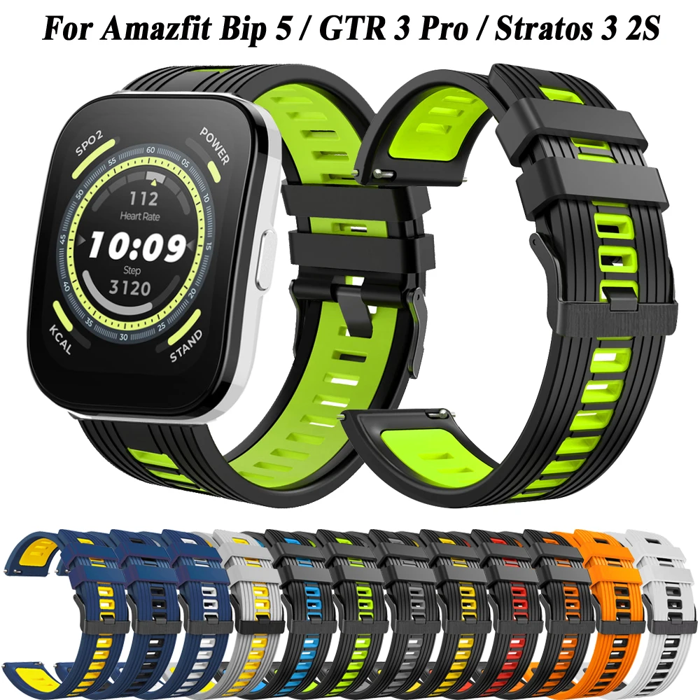 Ремешок силиконовый для Amazfit GTR 3 Pro/GTR 4 2 2e GTR 47 мм/Stratos 3 2 
Ремешок силиконовый для Amazfit GTR 3 Pro/GTR 4 2 2e GTR 47 мм/Stratos 3 2