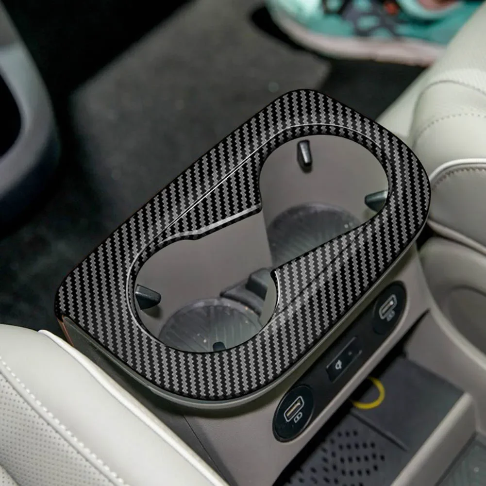 Center Console Water Cup Holder Cover Trim Carbon Fiber Pattern ABS Decoration Cover Trim Stickers For Hyundai Ioniq 5
Center Console Water Cup Holder Cover Trim Carbon Fiber Pattern ABS Decoration Cover Trim Stickers For Hyundai Ioniq 5